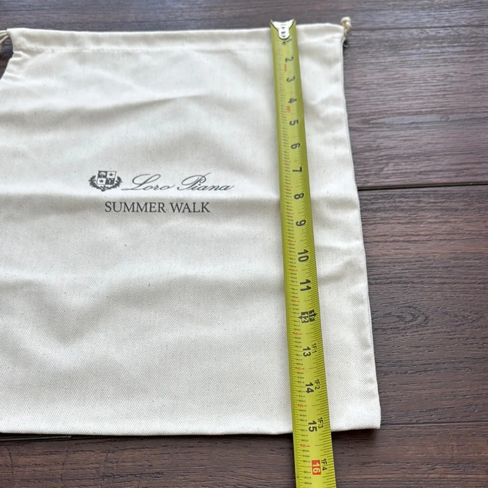 Loro Piana Ivory Drawstring Pouch